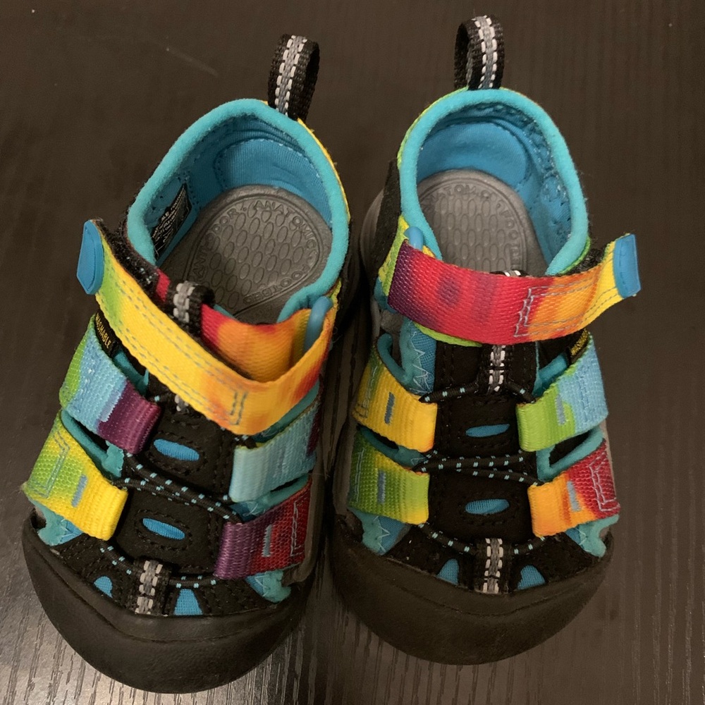 SOLD KEEN Unisex-Child Newport H2 Closed Toe Water Sandals in Rainbow Tie Dye